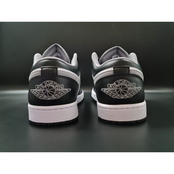 Jordan 1 Low Black White Grey. SIZE 10.5 - 553558-040 main image 6
